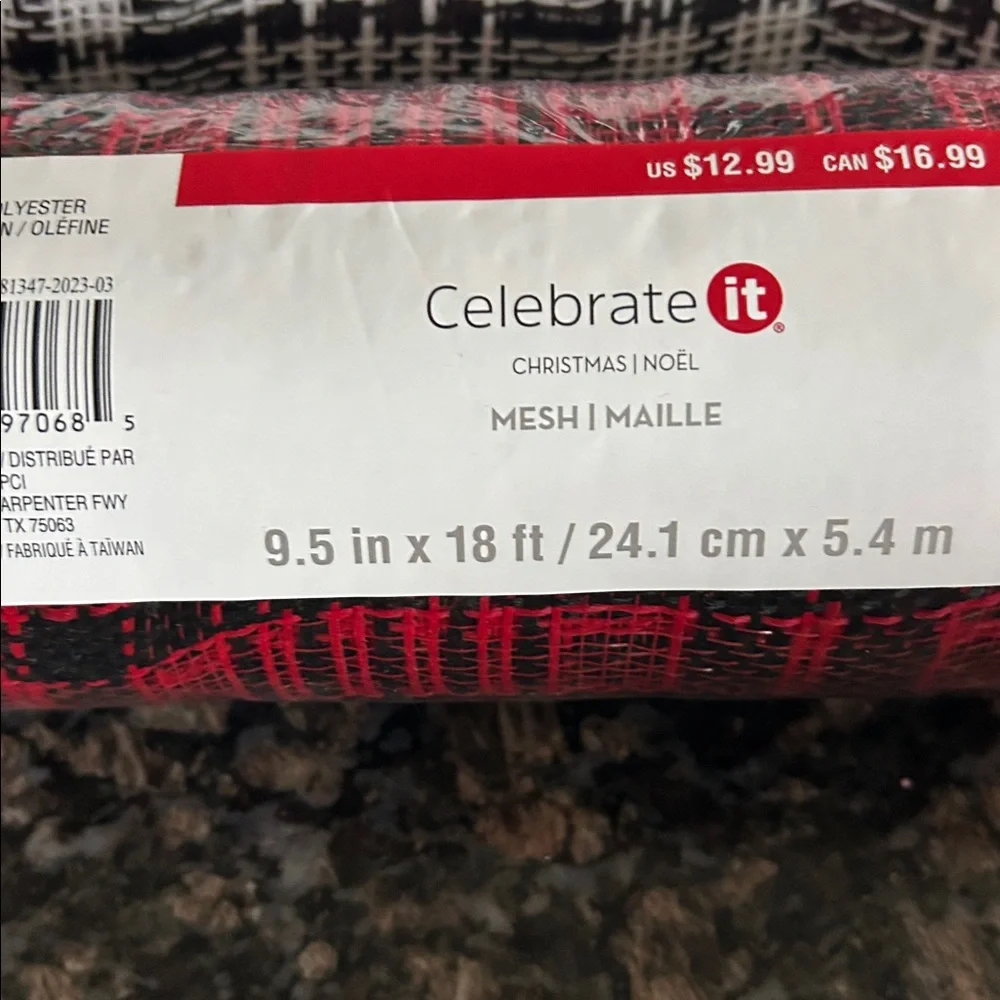 CELEBRATE IT ASSORTED MESH 9.5 x18 FT LOT OF 3 NWT